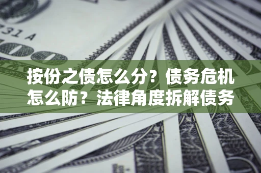 北京按份之债怎么分？债务危机怎么防？法律角度拆解债务分配与风险自保指南