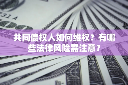 北京共同债权人如何维权？有哪些法律风险需注意？